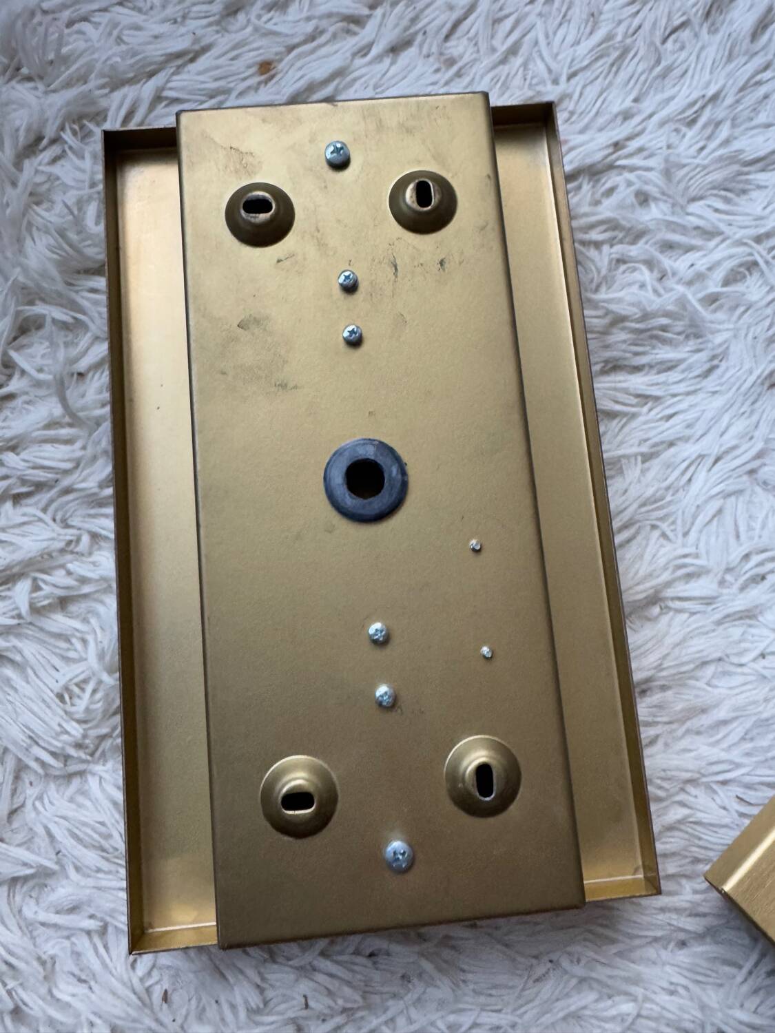 Applique laiton verre Grossmann années 80