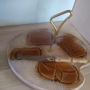 Plateau à fromage et son couteau