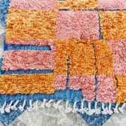 Handmade colourful rug from the Atlas Mountains 3/2m