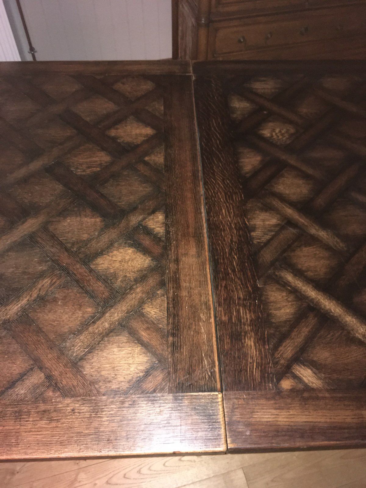Dining room table with its Spanish Renaissance chairs