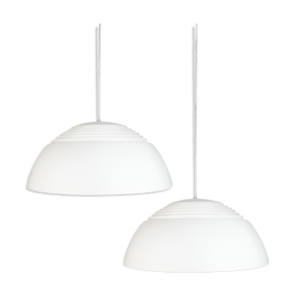 Pair of Danish pendant lamps AJ Royal by Arne Jacobsen, Louis Poulsen, 2000s