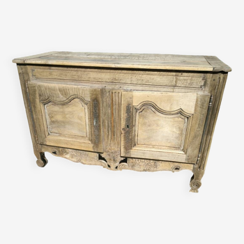 Transition period natural solid walnut sideboard