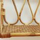 Vintage rattan shelf from the 1970s