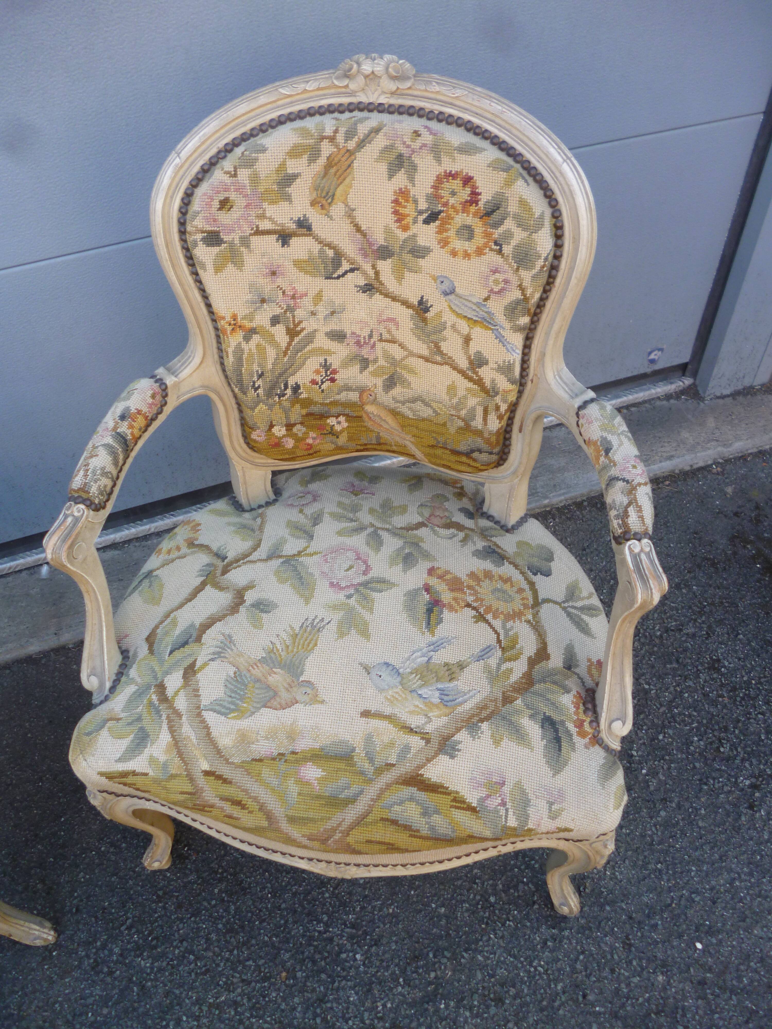 Beautiful pair of Louis xv armchair