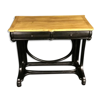 Curved wooden console