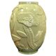 Large vase in celadon/green glazed earthenware, modern Swedish.