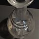 Carafe en verre gravé fin XIXème