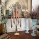 Art deco brass chandelier
