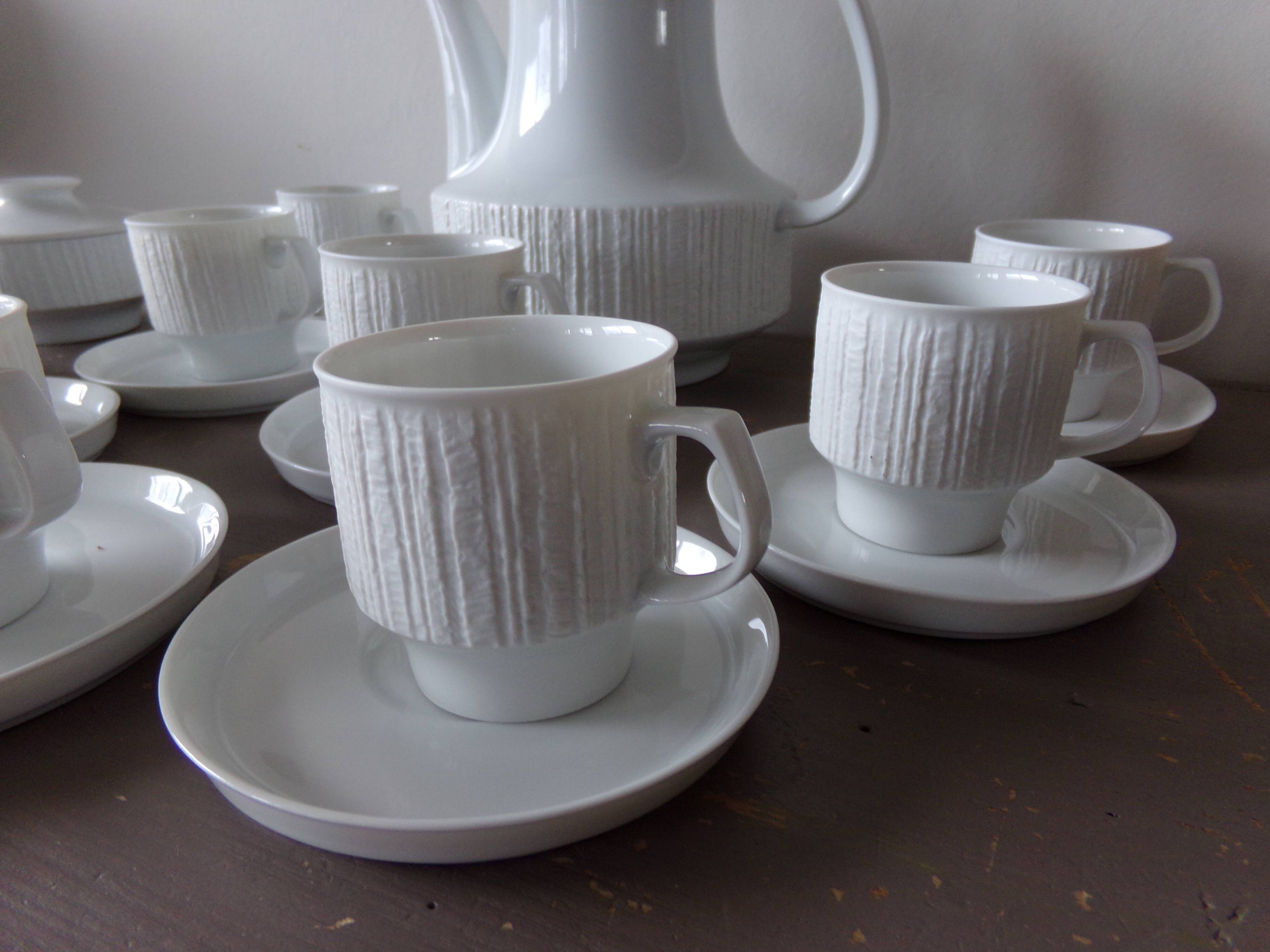 Pure white coffee service Thomas Germany year 60 years