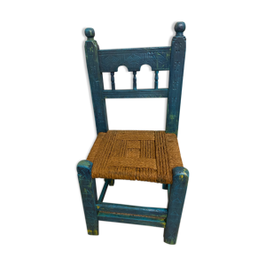 chaise bohème en bois
