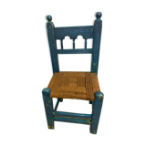 Painted wooden bohemian chair