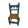 Painted wooden bohemian chair
