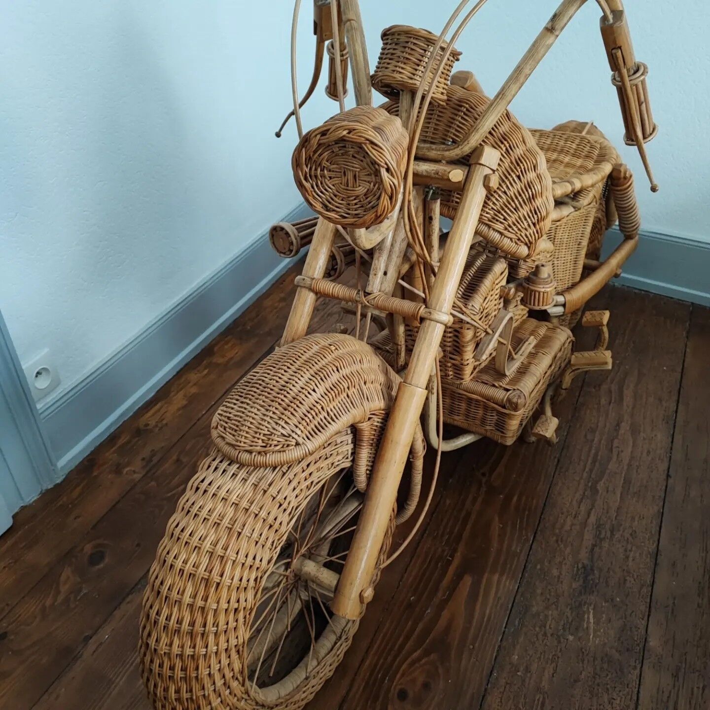 Rattan motorcycle Harley Davidson rattan
