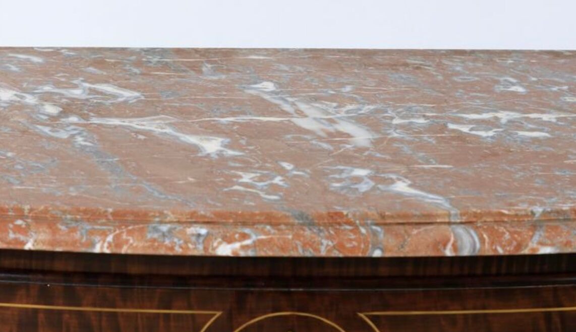 Commode, bois de rose, style régence, fin XlXème siècle