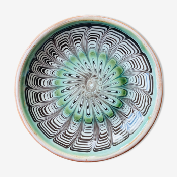 Romanian handicraft ceramic plate