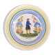 Assiette en faience hr quimper décor de breton