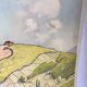 School poster vintage school landscape mountain two-sided signed Raylambert for Rossignol 50s