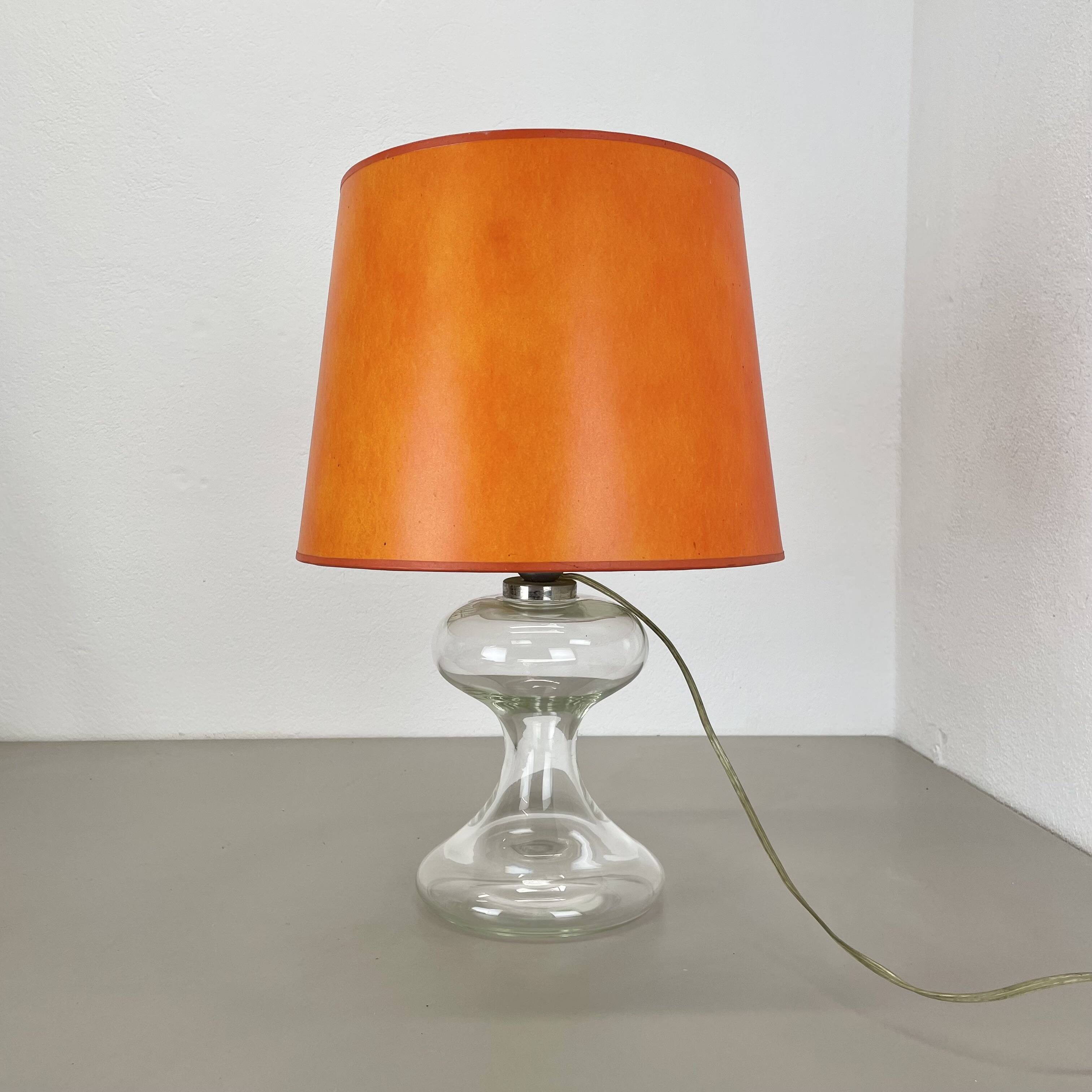 Modern Design M Lucid Glass Table Lamp Base ML 1 by Ingo Maurer, Germany, 1960s