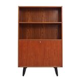 Bookcase with bar Scandinavian design 1980s
