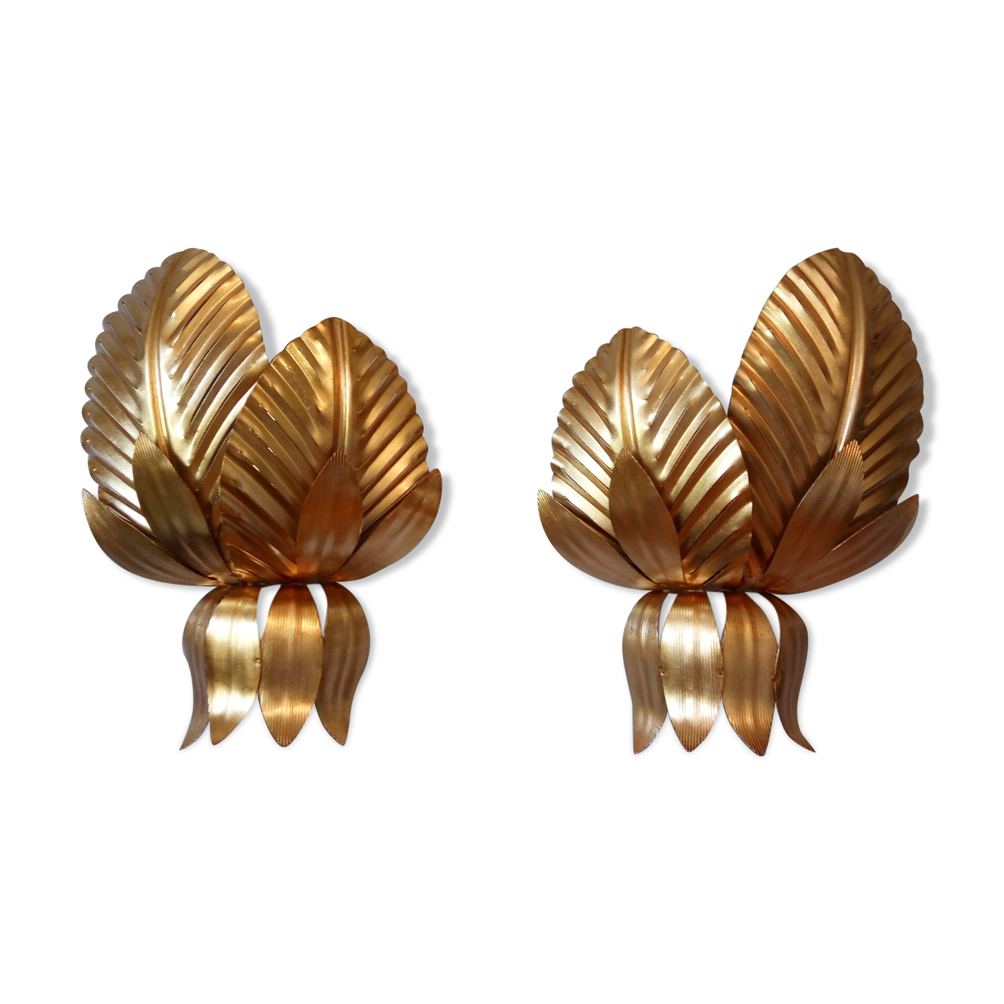 Pair vintage style jungle wall