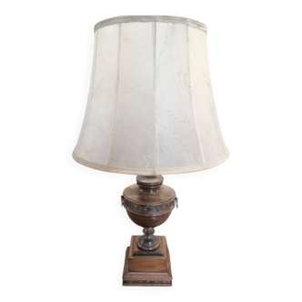 Amphora lamp in solid wood - First Empire style.