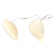 Set of two opaline glass lamps 1980s