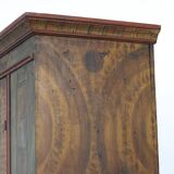 Armoire de mariée peinte d'art populaire
