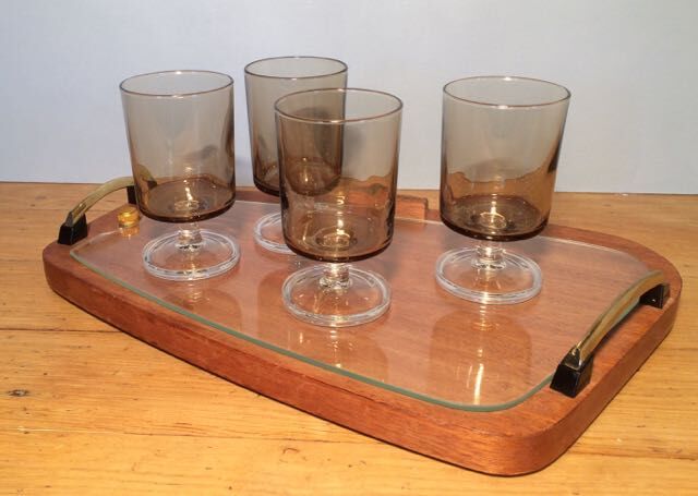 Top 50's form free teak and glass