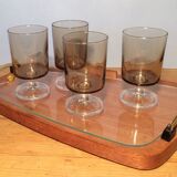 Top 50's form free teak and glass