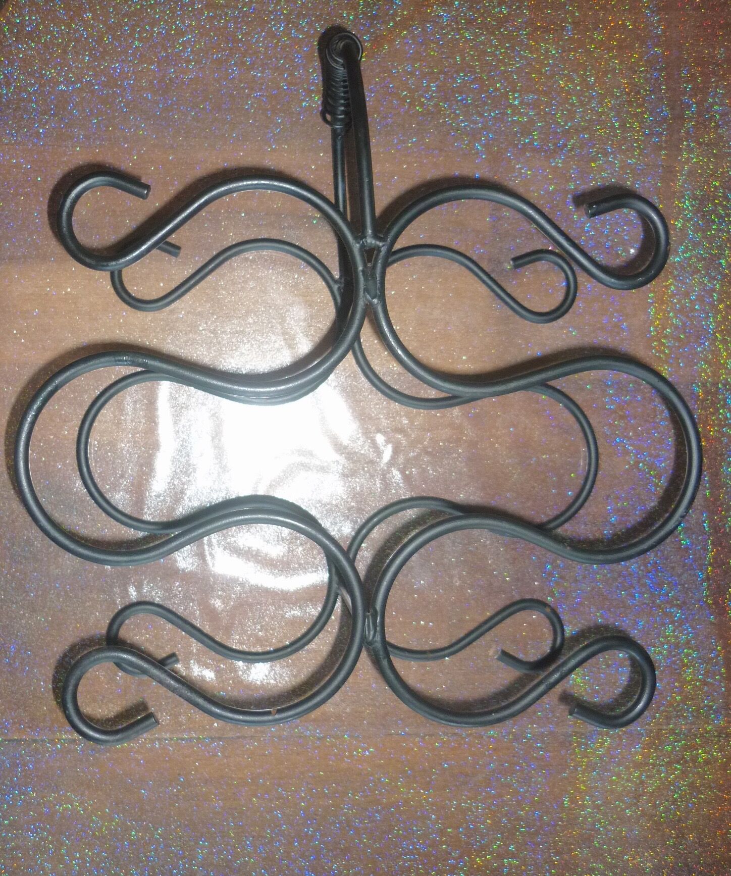 Door bottles in wrought iron