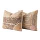 Set of 2 vintage embroidered cushion covers 56x67 cm