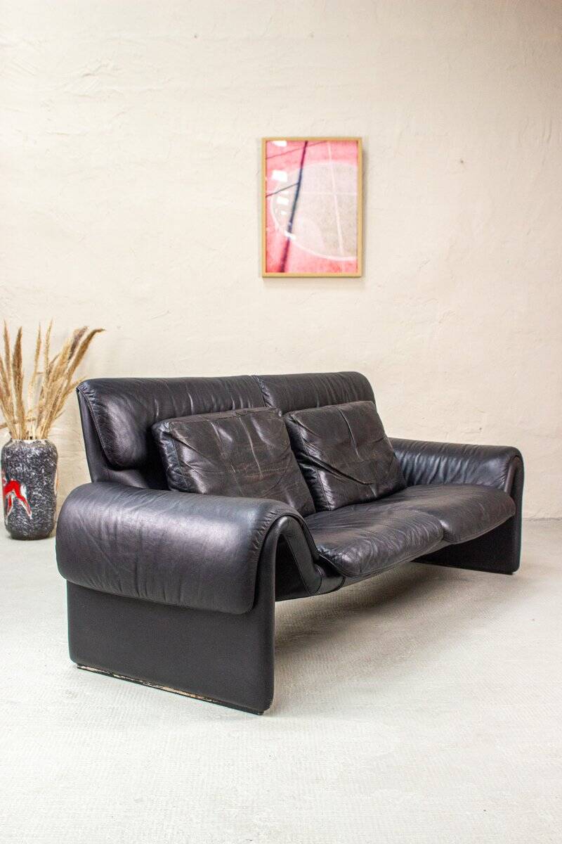 Vintage 2011 Two-Seater Leather Sofa by de Sede, 1983