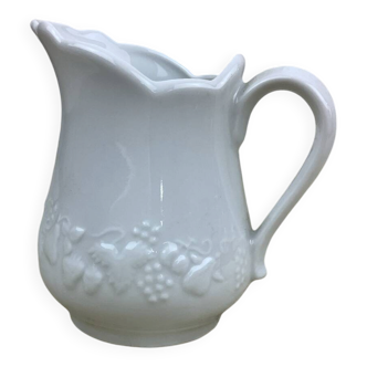 Small white porcelain milk jug