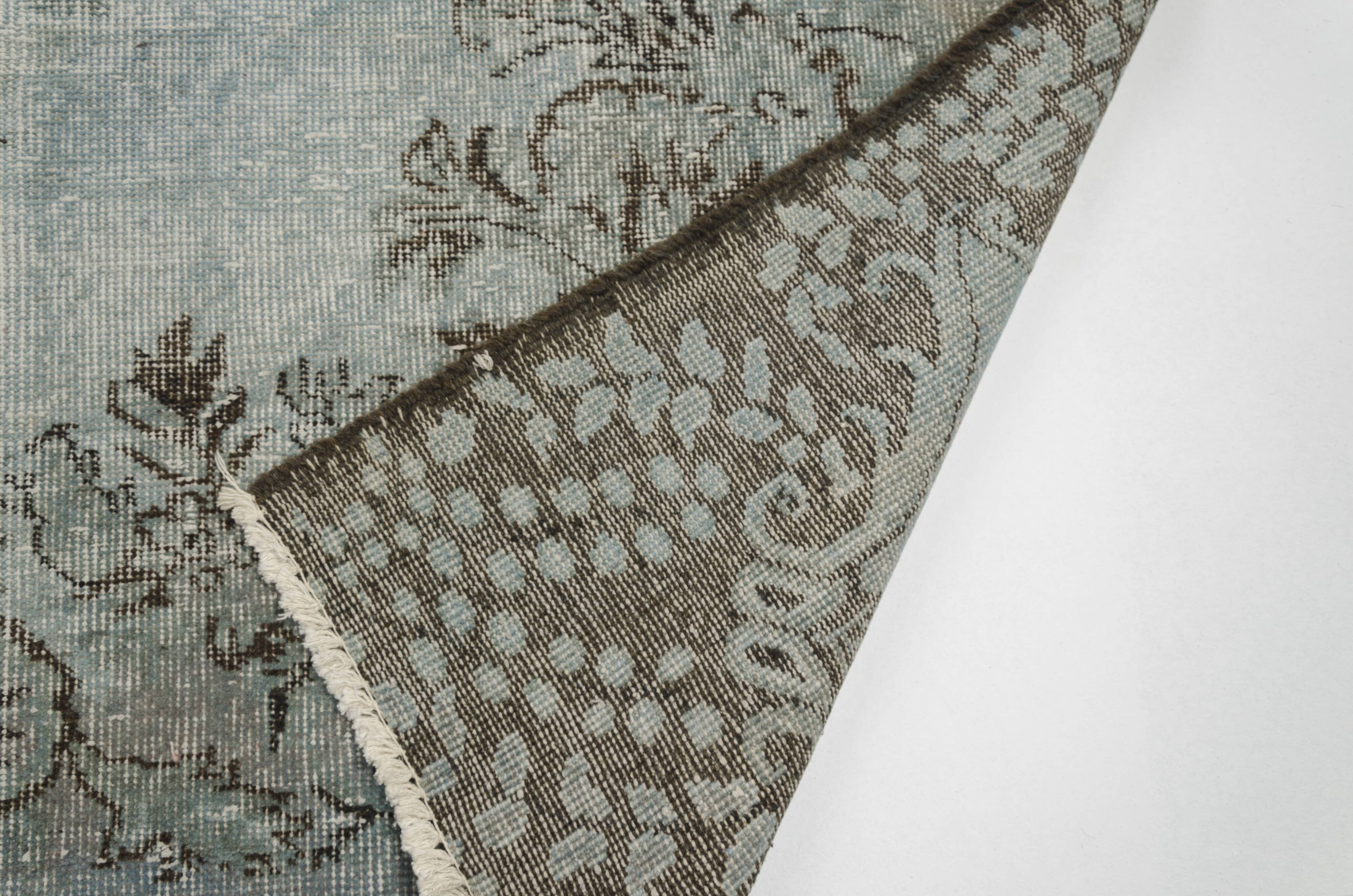 Vintage Turish Aqua Blue Rug sku-v952