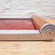 Plateau art deco verre rouge