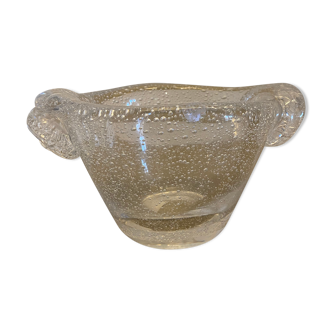 Coupe en verre bulle Daum