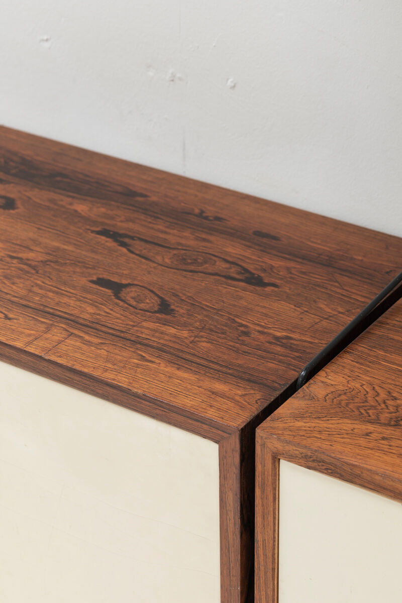 Floating 2-piece wall unit by Nisse Strinning for String, Sweden, 1950s