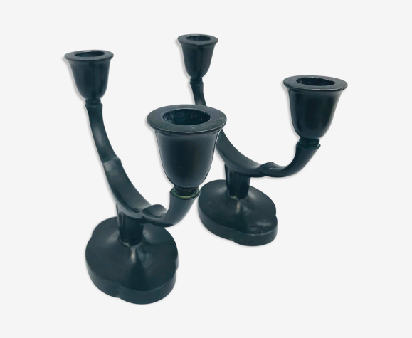 Bougeoirs Just Andersen Art Déco