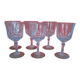 6 crystal water glasses from Arques, Germain model.