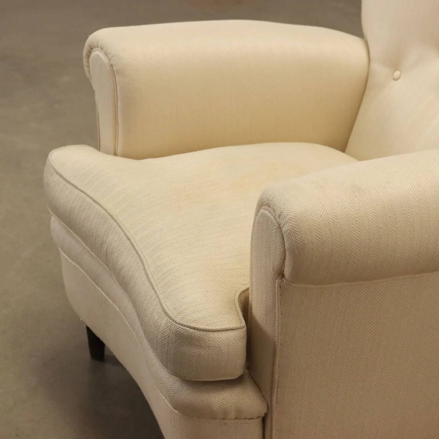 Fabric armchair Italy 1950s