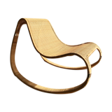 Gunghult rocking rattan armchair by James Irvine, published in 2002 by Ikea