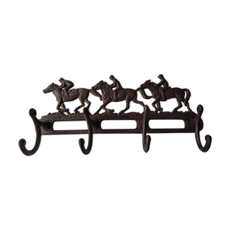 patère chevaux en fonte