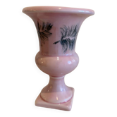 Vase urne en céramique rose vintage du milieu du siècle par Soveram France – Fait main