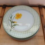 4 vintage porcelain plates