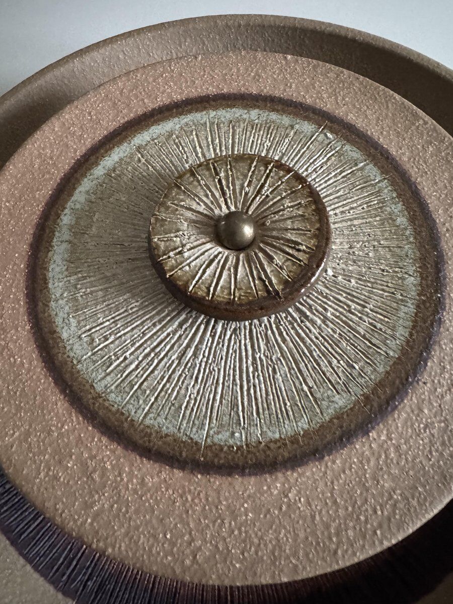 Vintage Danish stoneware wall lamp by Noomi Backhausen for Søholm, 1960s