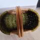 Vintage rattan & bamboo basket, 29 cm