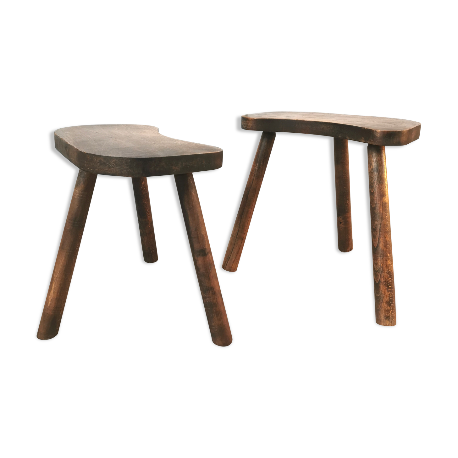 Pair of tripod stools