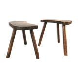Pair of tripod stools