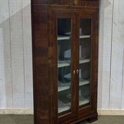 Early 20th century walnut corner cabinet