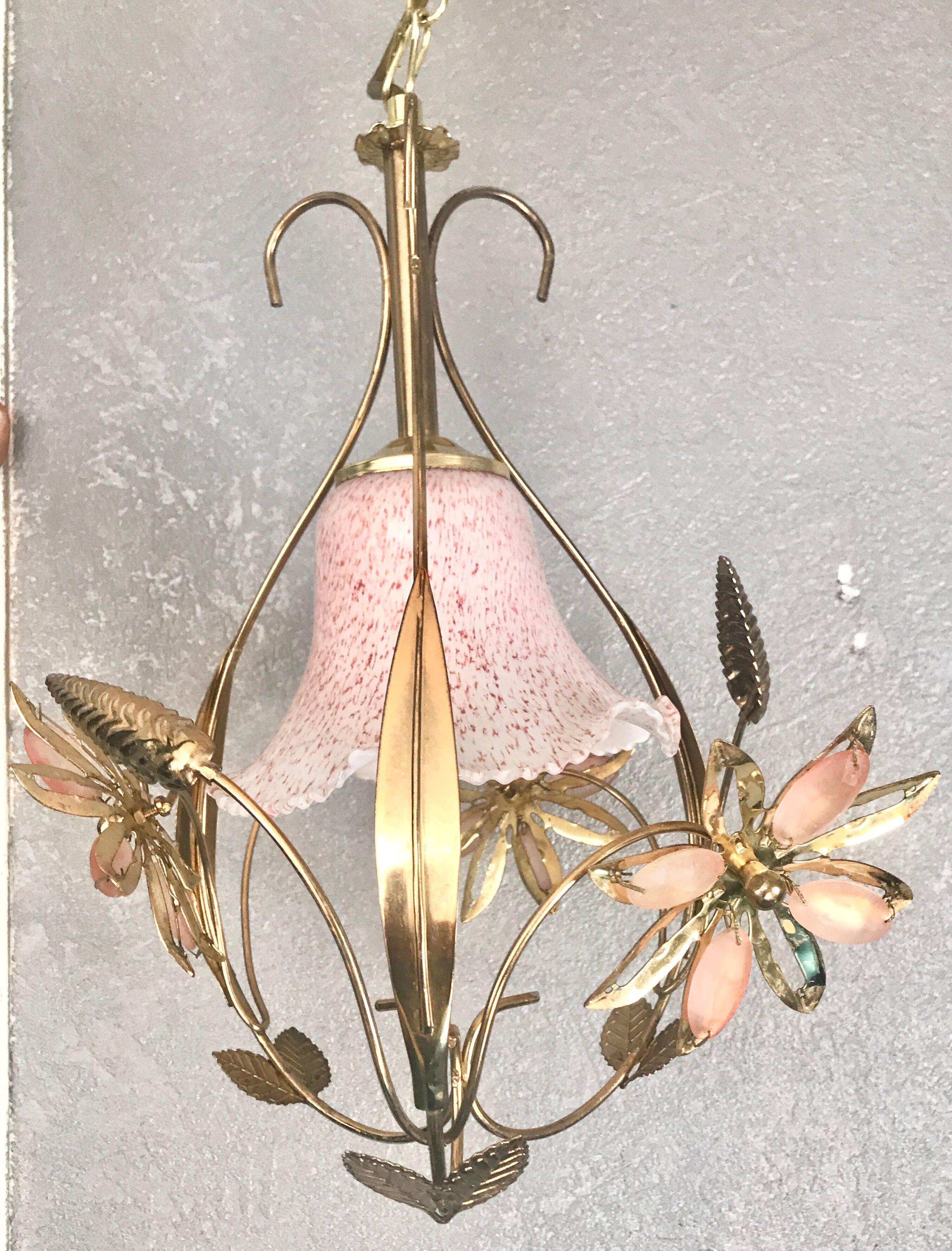 Pale pink flowering chandelier